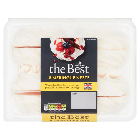 Morrisons The Best Meringue Nests 8 pack - UK Food & Drink - 5010251756613