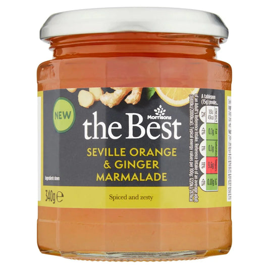 Morrisons The Best Orange & Ginger Marmalade 340g - UK Food & Drink - 5010525152929