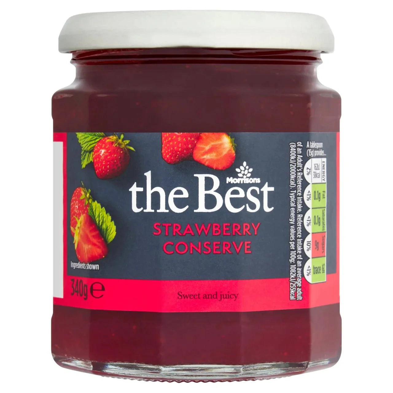 Morrisons The Best Strawberry Conserve 340g - UK Food & Drink - 5010251755524