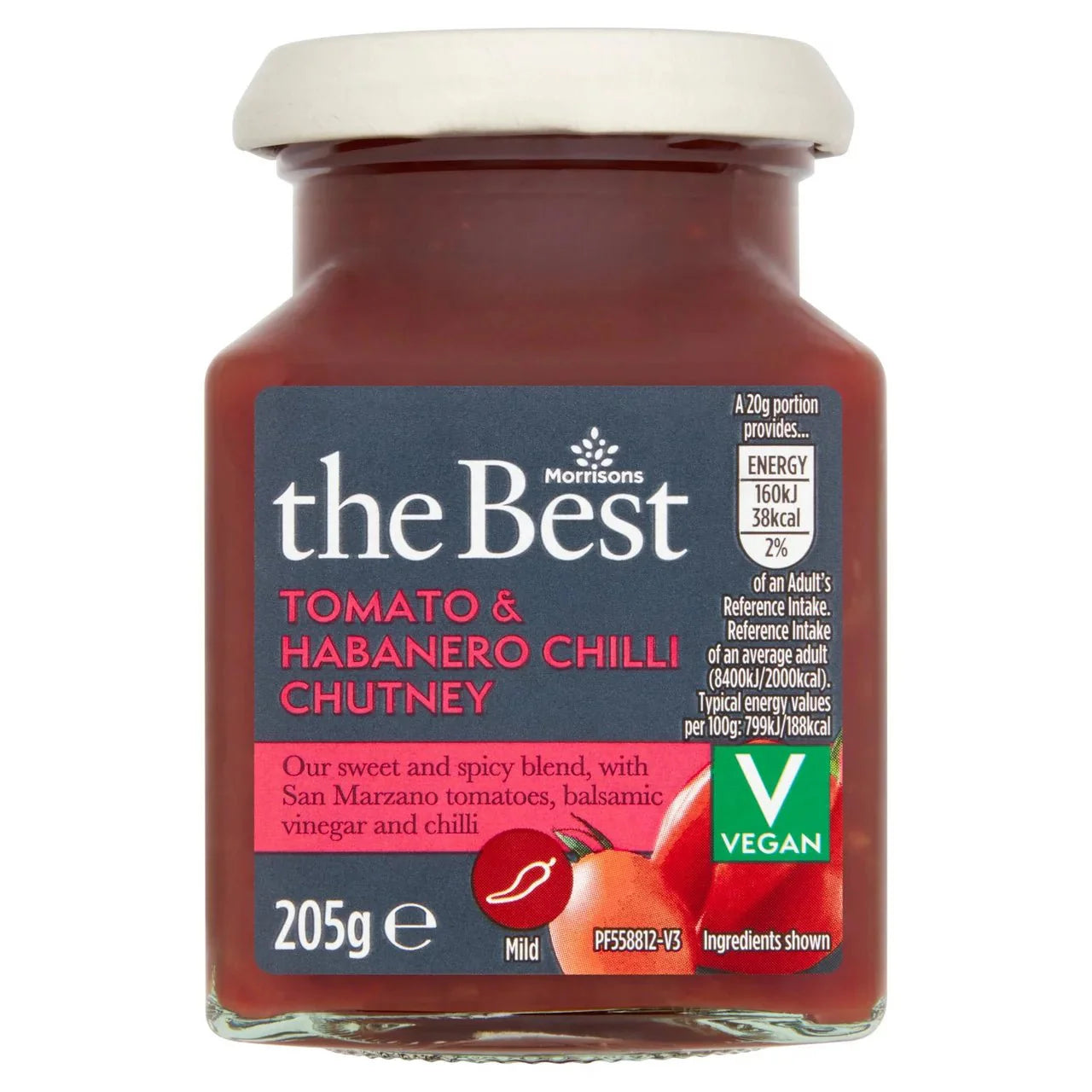 Morrisons The Best Tomato & Chilli Chutney 205g - UK Food & Drink - 5010525201726