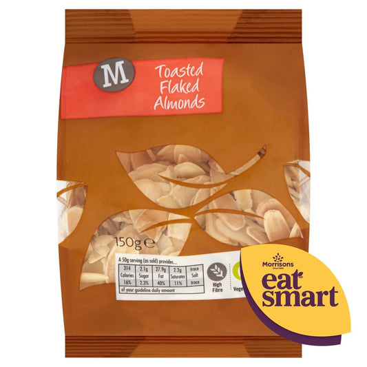Morrisons Toasted Flaked Almonds 150g - UK Food & Drink - 5010251552802