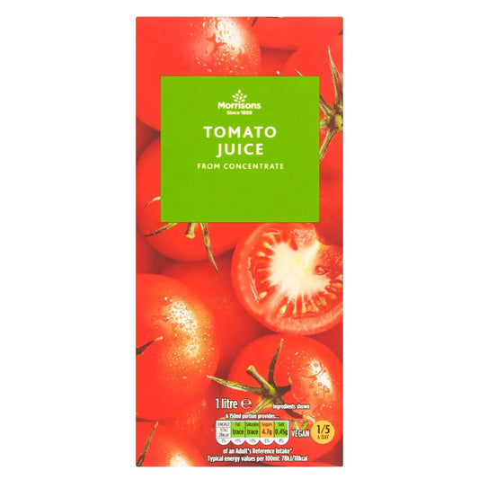 Morrisons Tomato Juice 1l - UK Food & Drink - 5010251446965