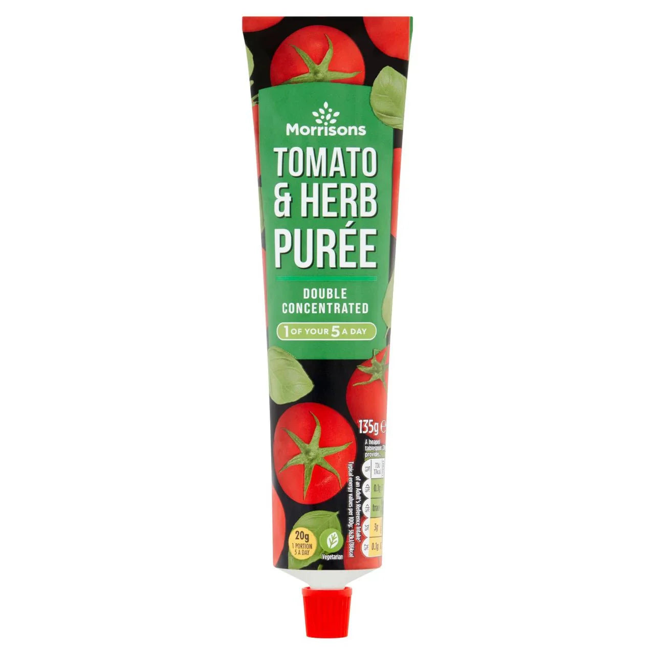 Morrisons Tomato Puree With Basil 135g - UK Food & Drink - 5010251614593