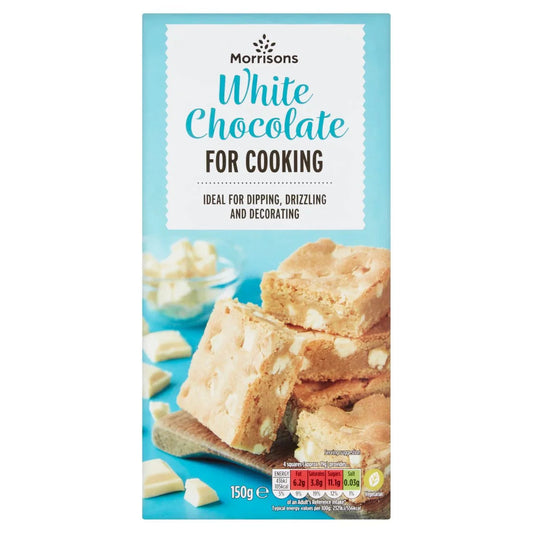 Morrisons White Cooking Chocolate 150g - UK Food & Drink - 5010525057781