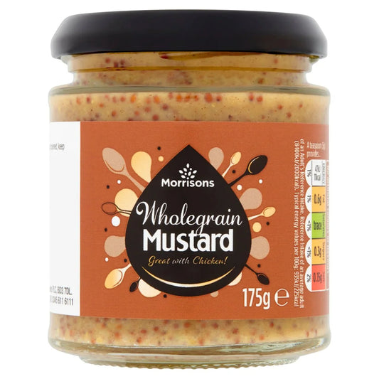 Morrisons Wholegrain Mustard 175g - UK Food & Drink - 5010251525486