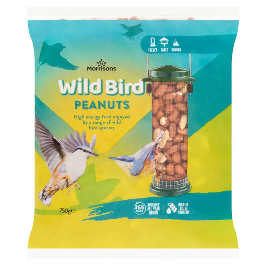 Morrisons Wild Bird Peanuts 750g - UK Food & Drink - 5010525118796