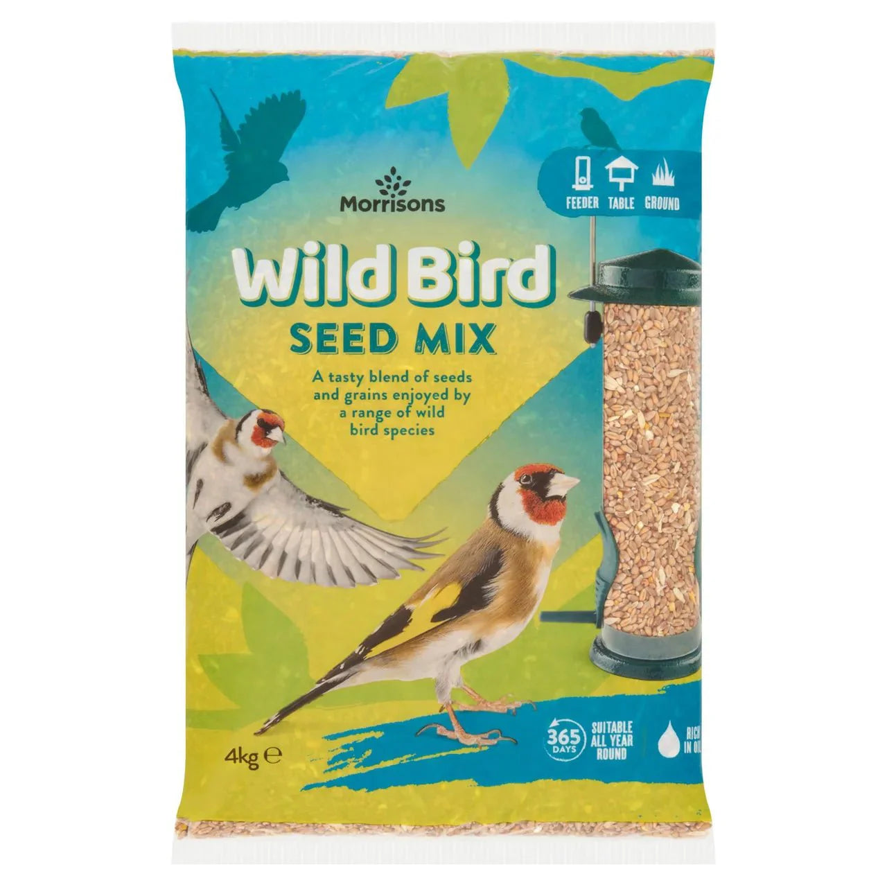 Morrisons Wild Bird Seed 4kg - UK Food & Drink - 5010525118864