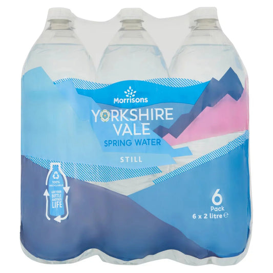 Morrisons Yorkshire Vale Still Spring Water 6 X 2l - UK Food & Drink - 5010525262154