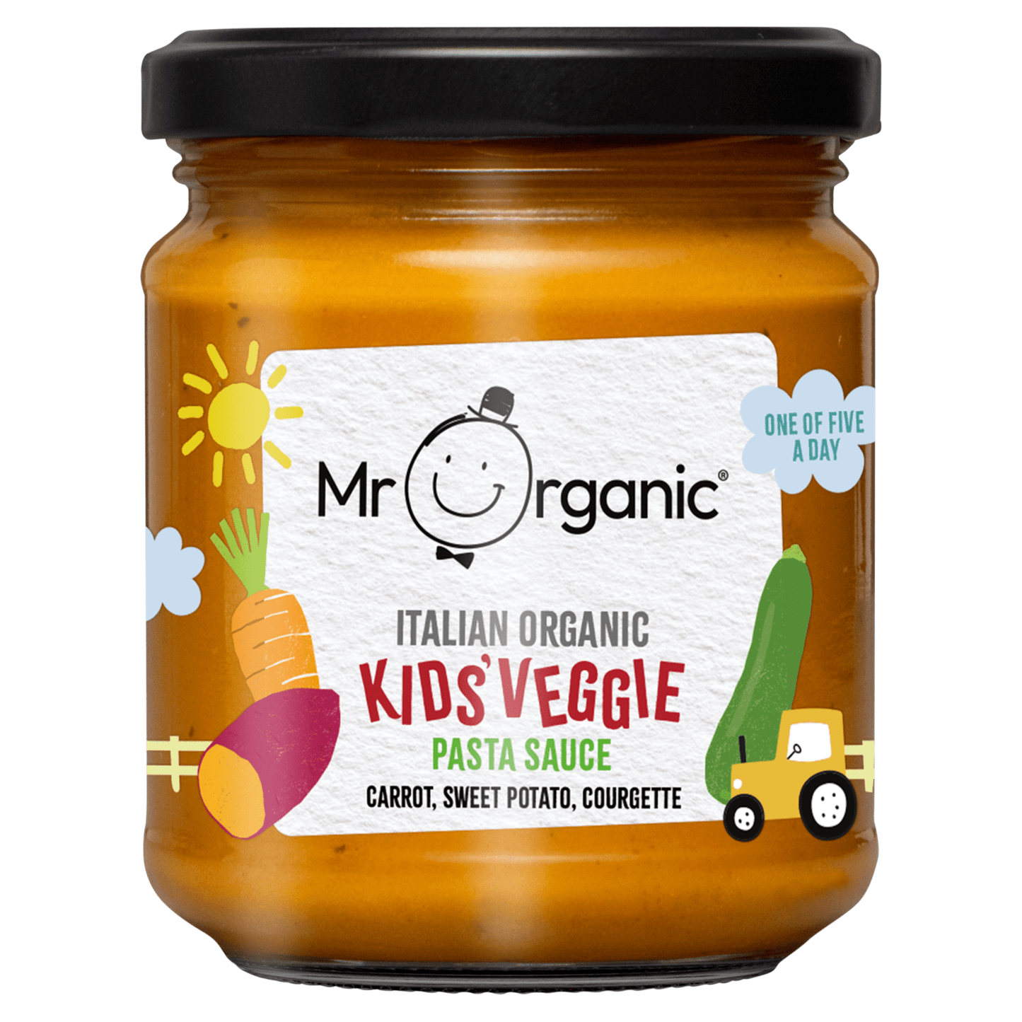 Mr Organic Carrot, Sweet Potato, Courgette Pasta Sauce 200g - UK Food & Drink - 5060178073157