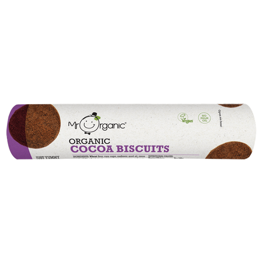 Mr Organic Cocoa Biscuits 250g - UK Food & Drink - 5060178073348