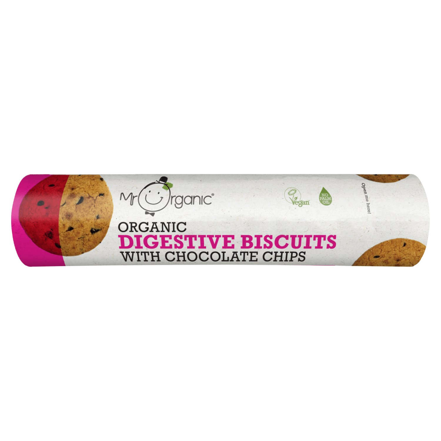 Mr Organic Digestive Biscuits with Chocolate Chips 250g - UK Food & Drink - 5060178074154