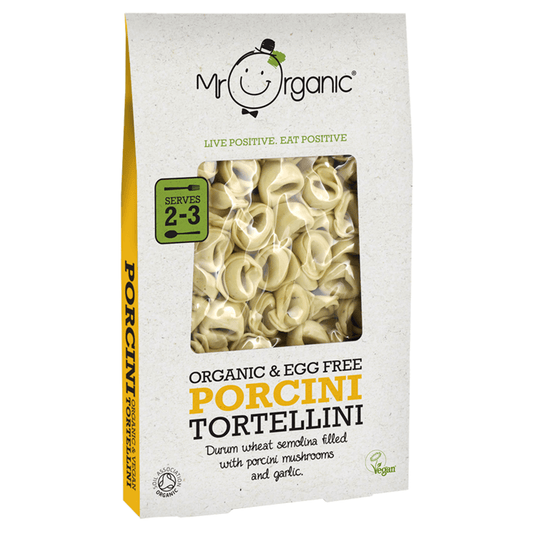 Mr Organic Egg Free Porcini Tortellini 250g - UK Food & Drink - 5060178073409