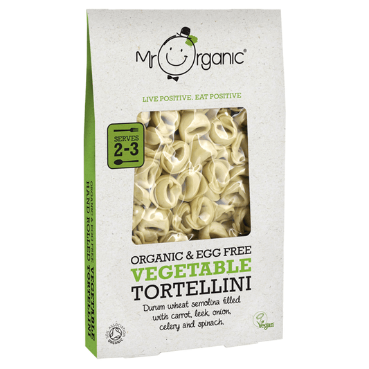 Mr Organic Egg Free Vegetable Tortellini 250g - UK Food & Drink - 5060178073386