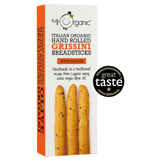 Mr Organic Grissini Breadsticks with Olives 130g - UK Food & Drink - 5060178072860