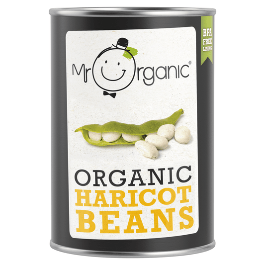 Mr Organic Haricot Beans 400g - UK Food & Drink - 5060178074079