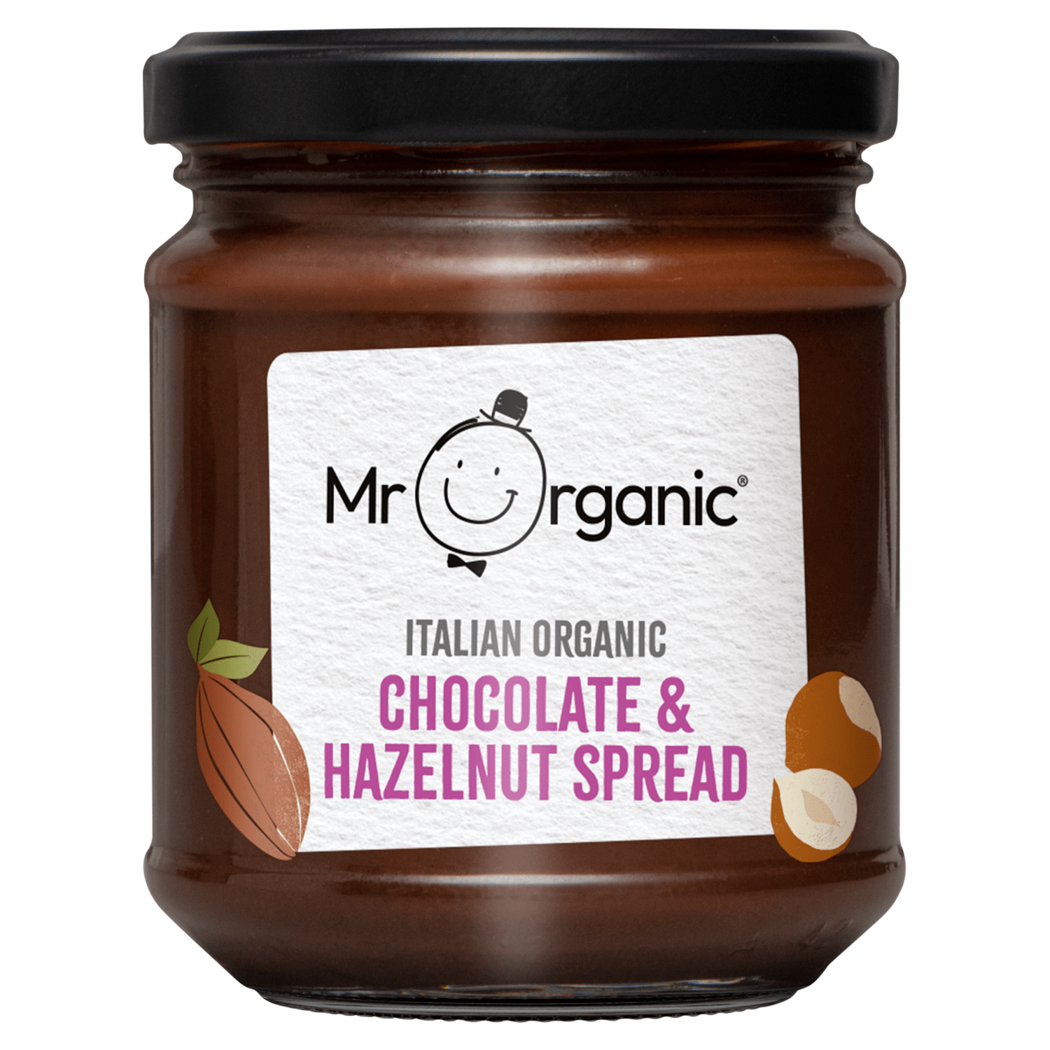 Mr Organic Italian Organic Chocolate & Hazelnut Spread 200g - UK Food & Drink - 5060178071825