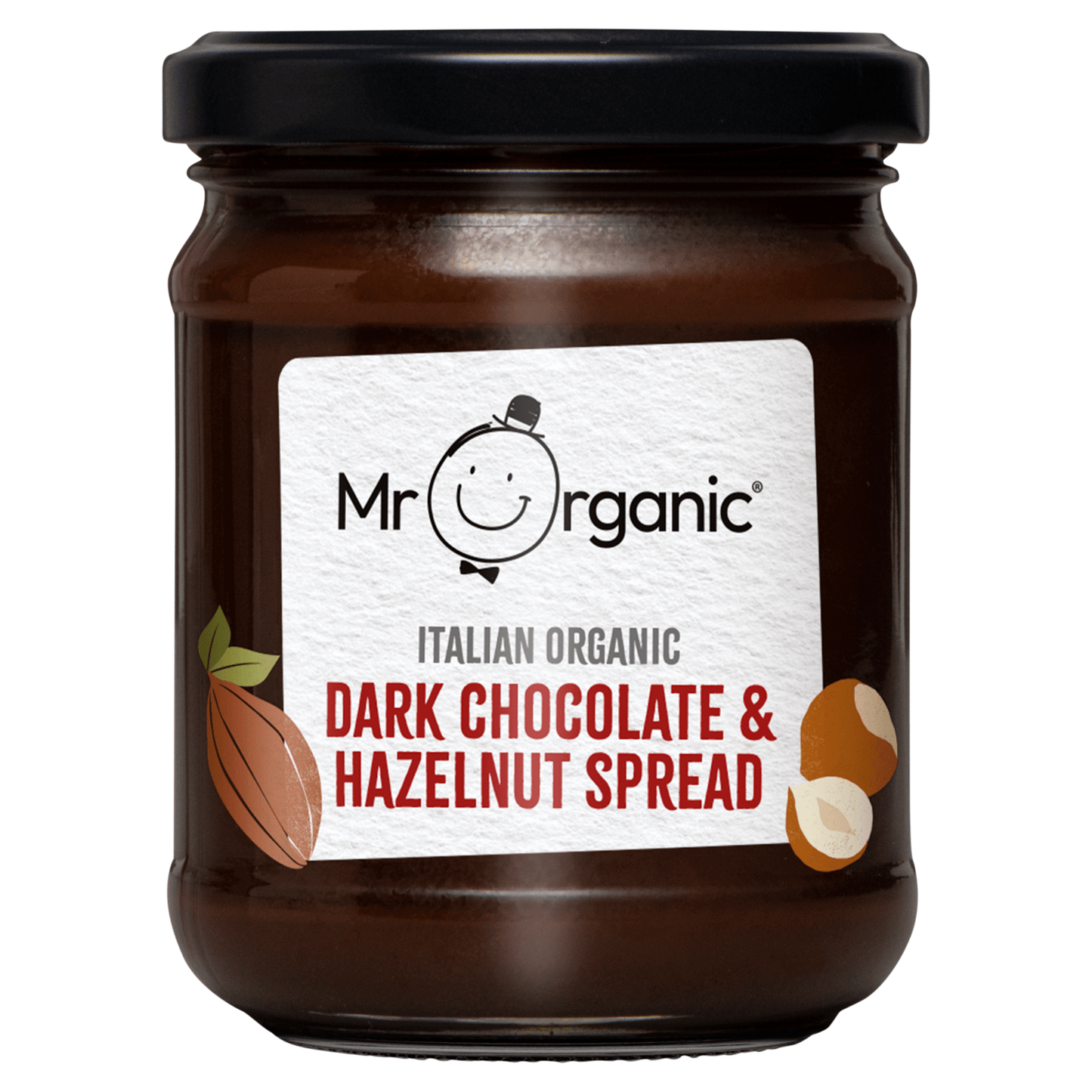 Mr Organic Italian Organic Dark Chocolate & Hazelnut Spread 200g - UK Food & Drink - 5060178071801