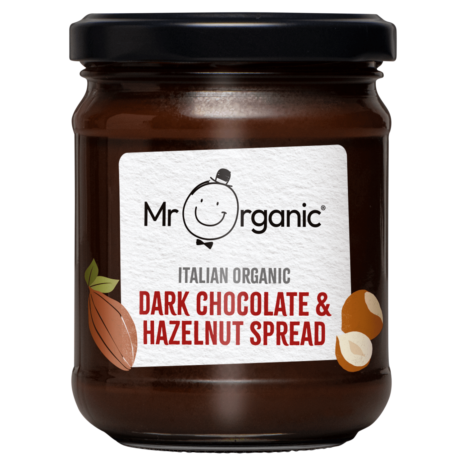 Mr Organic Italian Organic Dark Chocolate & Hazelnut Spread 200g - UK Food & Drink - 5060178071801