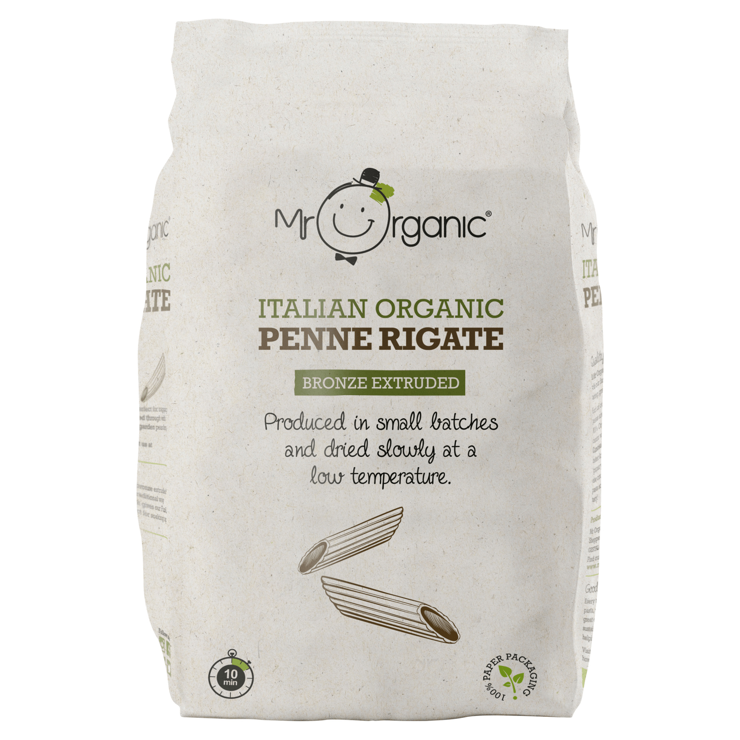 Mr Organic Italian Organic Penne Rigate 500g - UK Food & Drink - 5060178070965