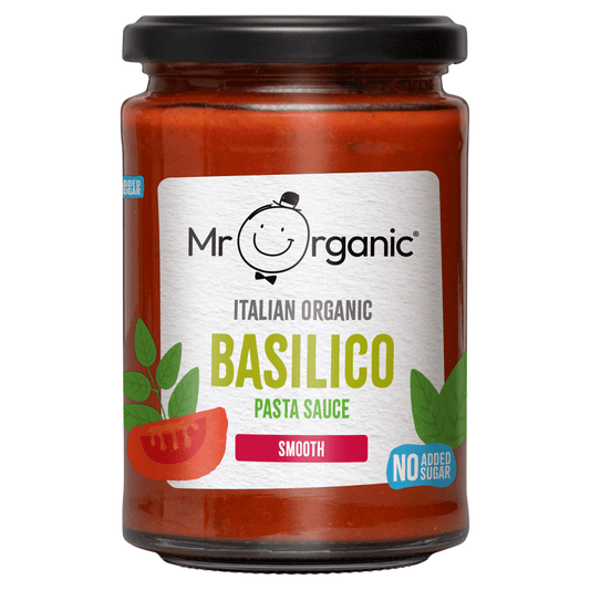 Mr Organic Italian Organic Smooth Basilico Pasta Sauce 350g - UK Food & Drink - 5060178074994