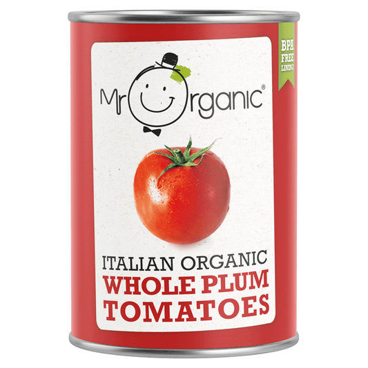 Mr Organic Italian Organic Whole Plum Tomatoes 400g - UK Food & Drink - 5060178070064