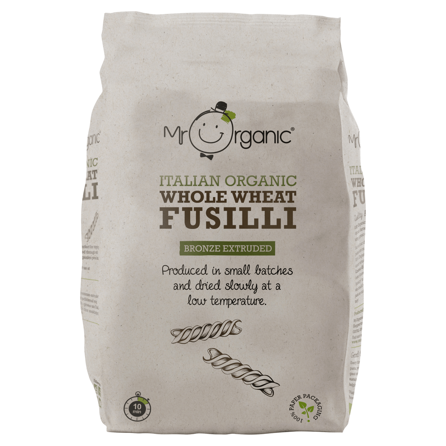 Mr Organic Italian Organic Whole Wheat Fusilli 500g - UK Food & Drink - 5060178071030