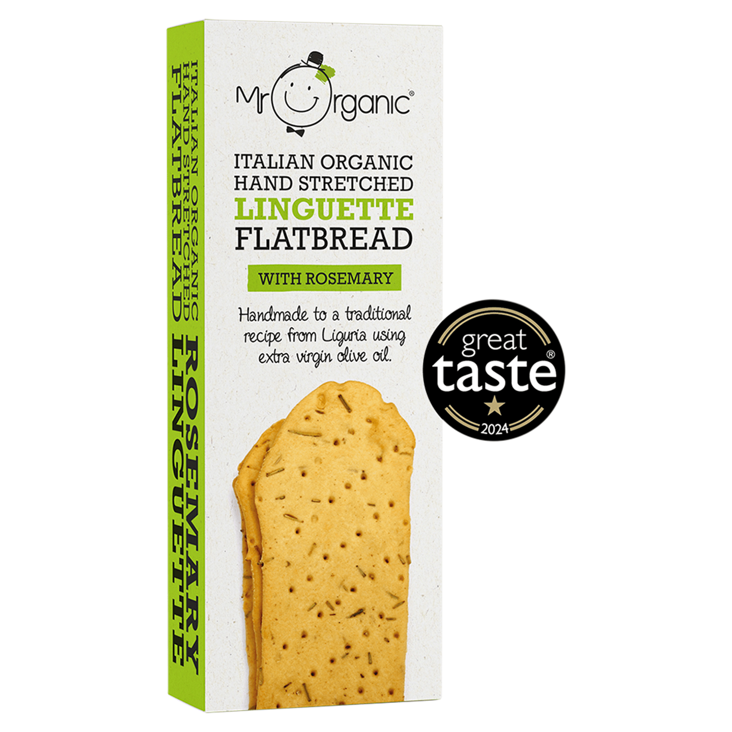 Mr Organic Linguette Flatbread with Rosemary 150g - UK Food & Drink - 5060178072822
