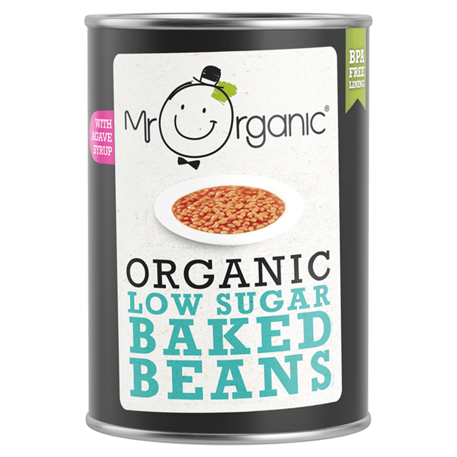 Mr Organic Low Sugar Baked Beans 400g - UK Food & Drink - 5060178073898