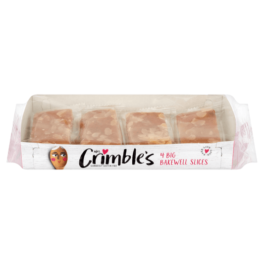 Mrs Crimble's 4 Big Bakewell Slices 200g - UK Food & Drink - 5010822990309
