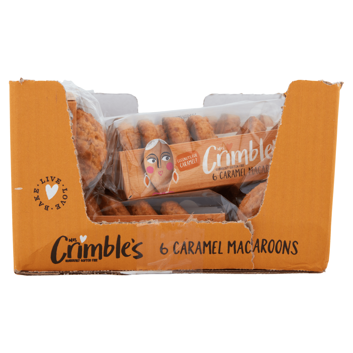 Mrs Crimble's 6 Caramel Macaroons 180g - UK Food & Drink - 5010822991320