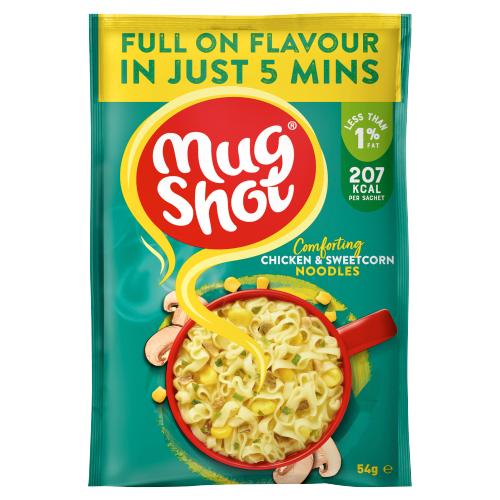 Mug Shot Comforting Chicken & Sweetcorn Noodles 54g - UK Food & Drink - 5021476000825