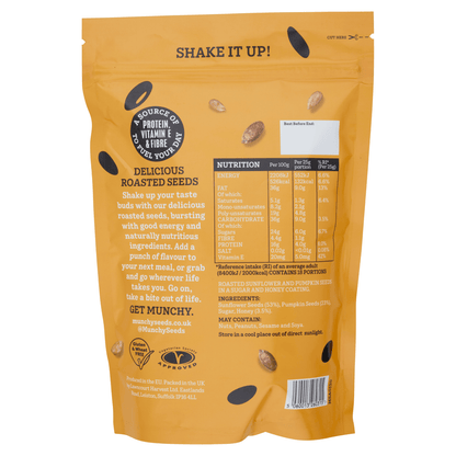 Munchy Seeds Honey Roasted Pumpkin and Sunflower Seeds 450g - UK Food & Drink - 5060013260315