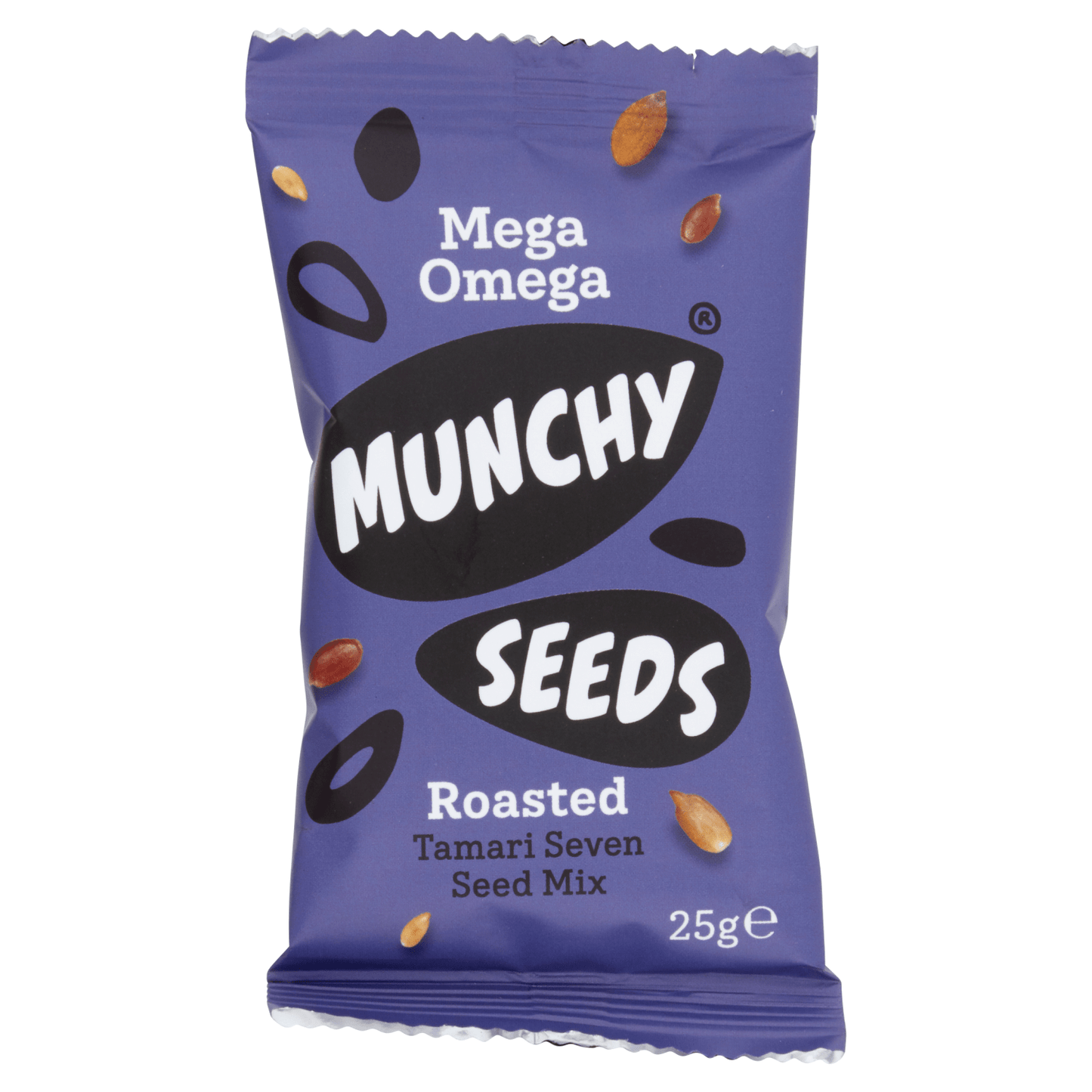 Munchy Seeds Mega Omega Roasted Tamari Seven Seed Mix 25g - UK Food & Drink - 5060013260087
