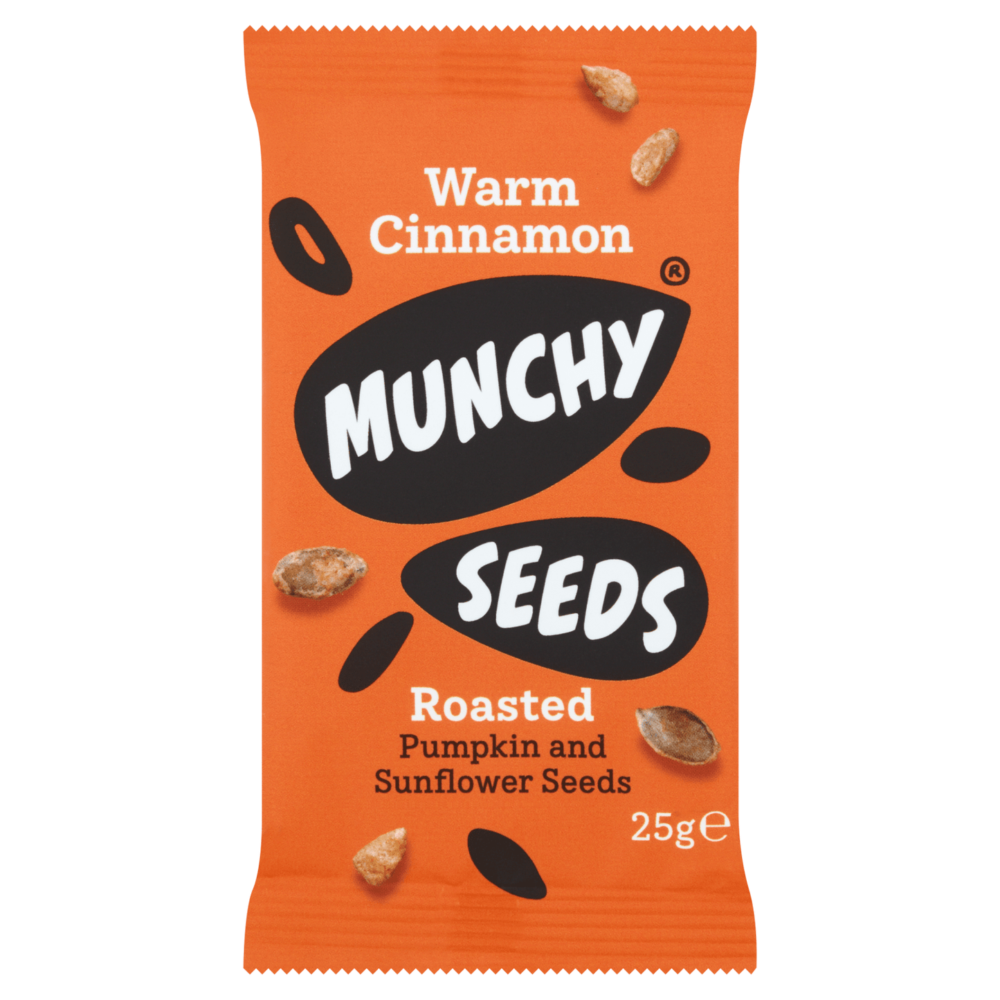 Munchy Seeds Warm Cinnamon Roasted Pumpkin and Sunflower Seeds 25g - UK Food & Drink - 5060013260322