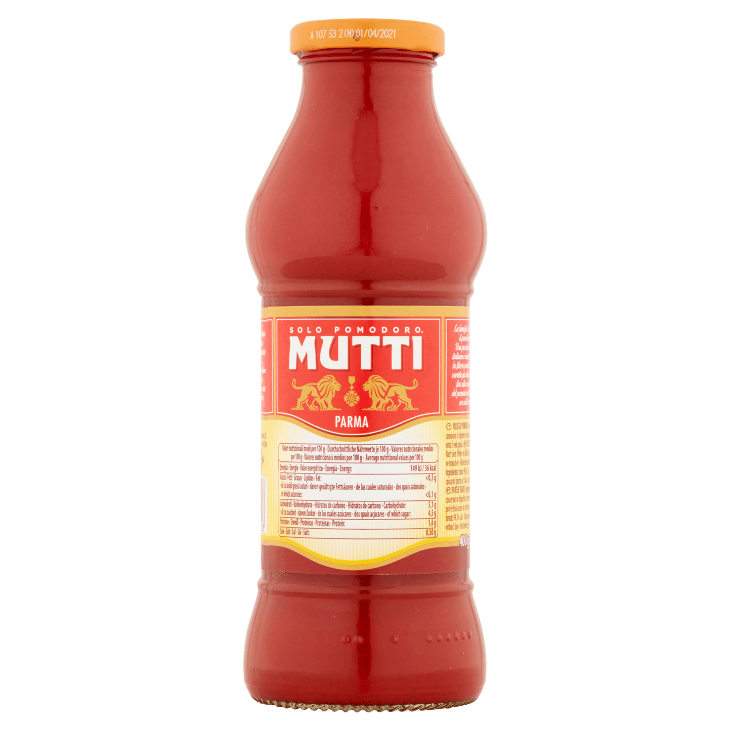 Mutti Parma Passata Tomato Puree 400g - UK Food & Drink - 8005110630408