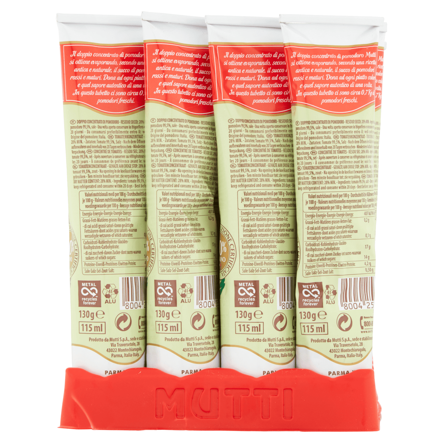 Mutti Tomato Puree Paste 130g - UK Food & Drink - 80042532