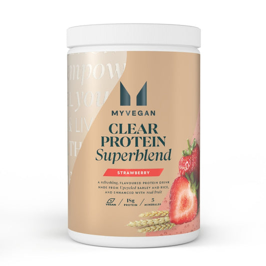 MYVEGAN Clear Protein Superblend Strawberry - UK Food & Drink - 5059883361505