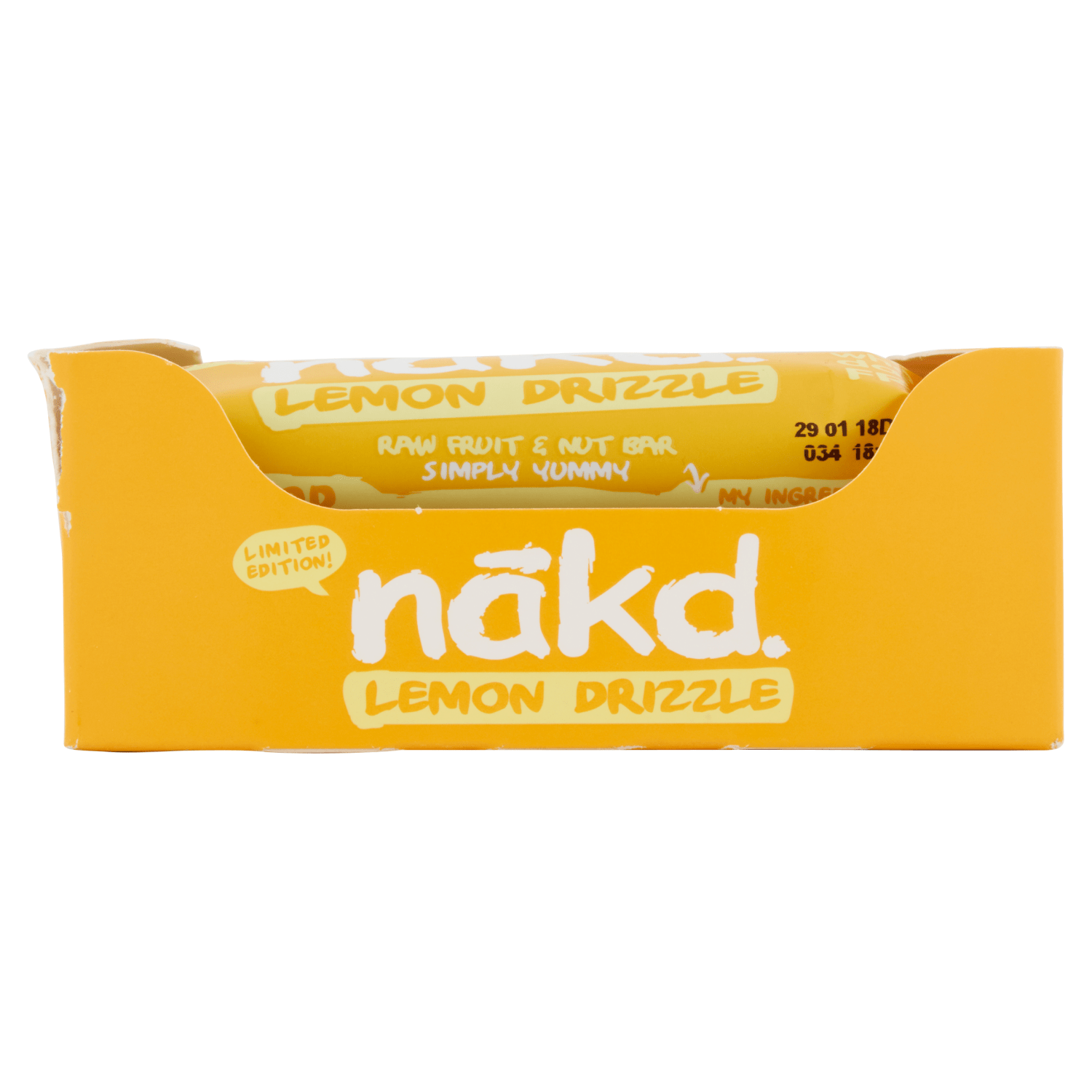 N_kd Raw Fruit & Nut Bar Lemon Drizzle 35g - UK Food & Drink - 5060088705926