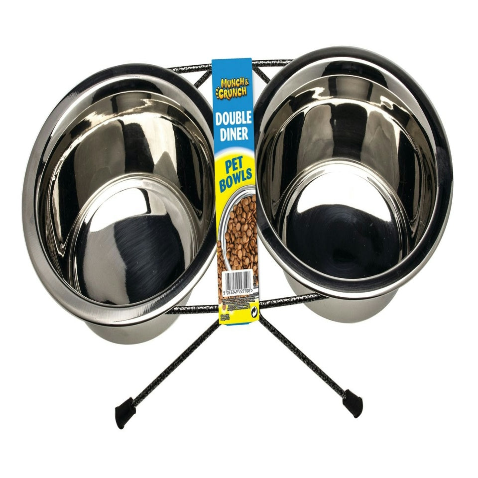 Munch & Crunch Double Diner Pet Bowls