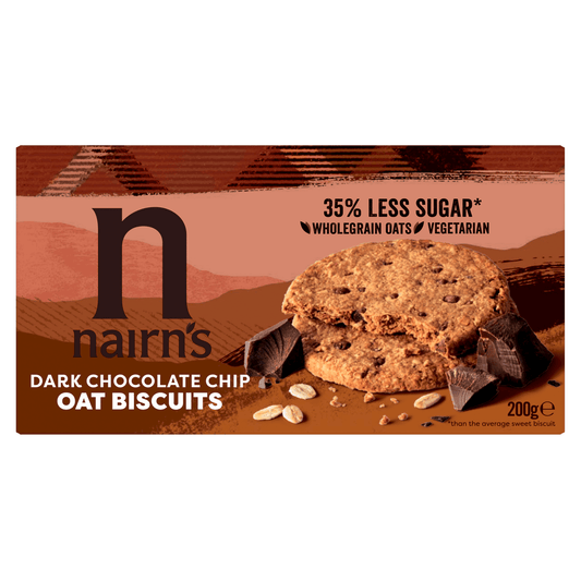 Nairns Choc Chip Oat Biscuits - UK Food & Drink - 61232202556