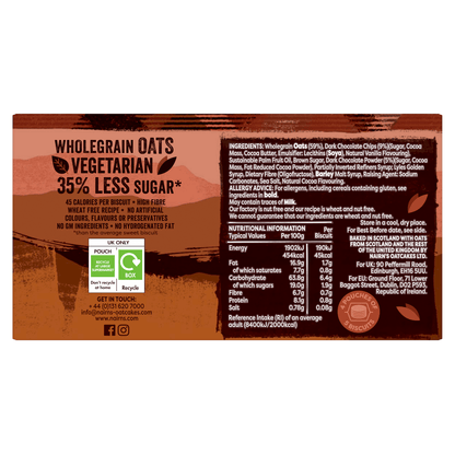 Nairns Choc Chip Oat Biscuits - UK Food & Drink - 61232202556