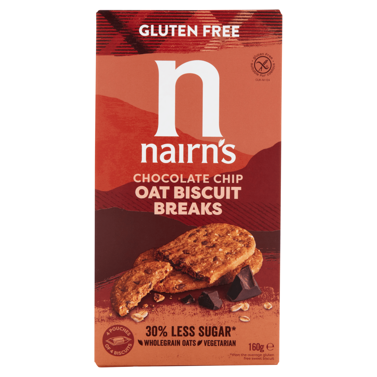 Nairn's Chocolate Chip Oat Biscuit Breaks 160g - UK Food & Drink - 612322030087