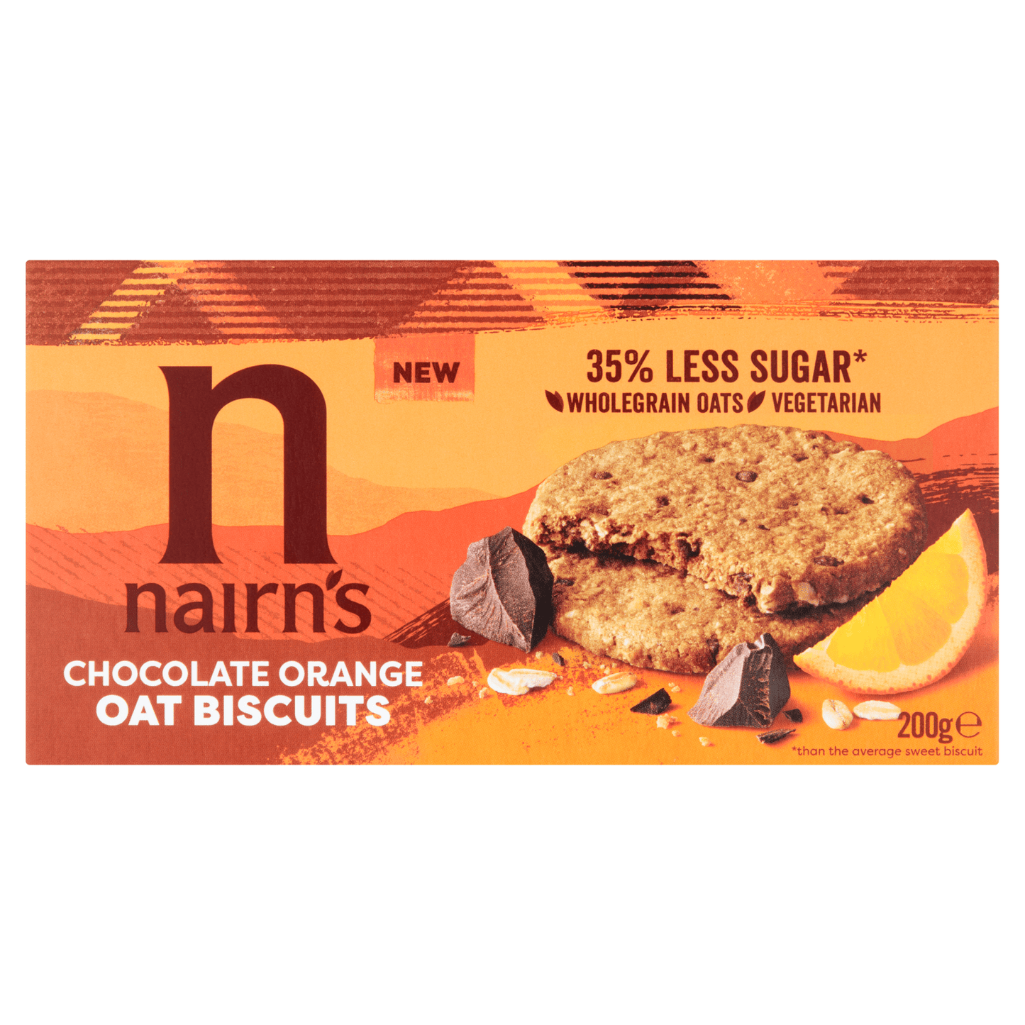 Nairn's Chocolate Orange Oat Biscuits 200g - UK Food & Drink - 612322001414