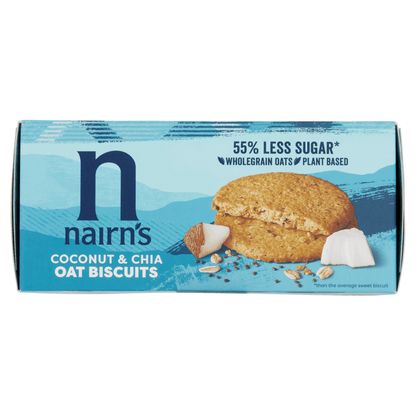 Nairn's Coconut & Chia Oat Biscuits 200g - UK Food & Drink - 612322001063