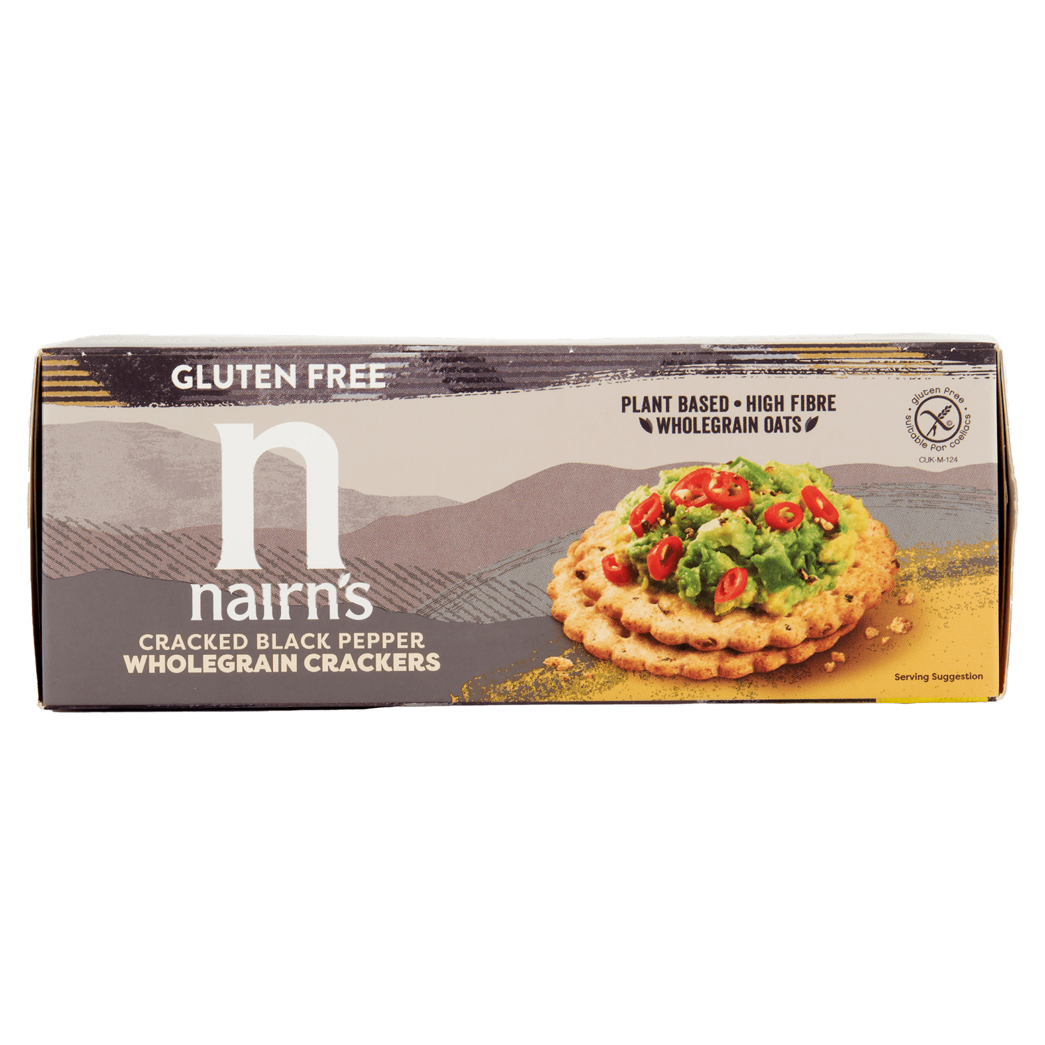 Nairn's Cracked Black Pepper Wholegrain Crackers 137g - UK Food & Drink - 612322001759