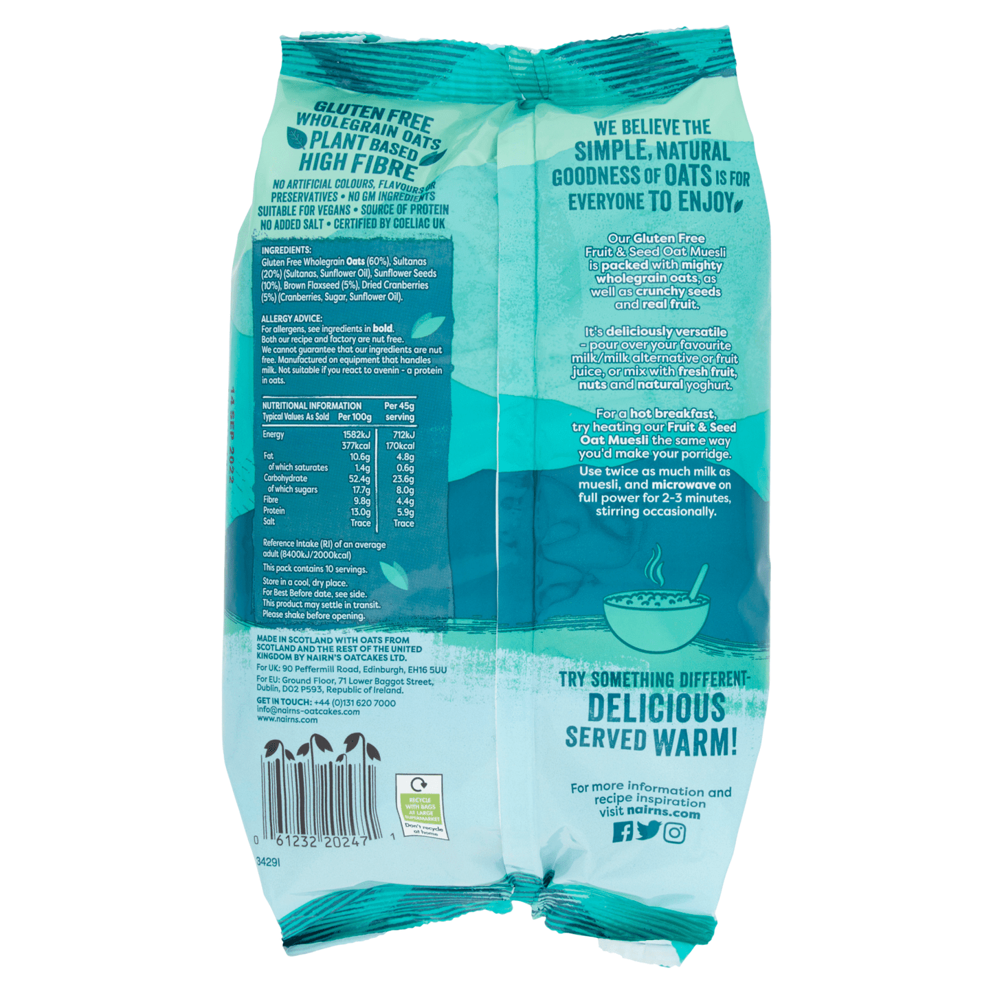 Nairn's Fruit & Seed Oat Muesli 450g - UK Food & Drink - 61232202471