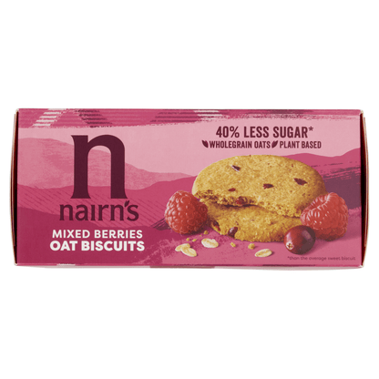 Nairn's Mixed Berries Oat Biscuits 200g - UK Food & Drink - 61232200989