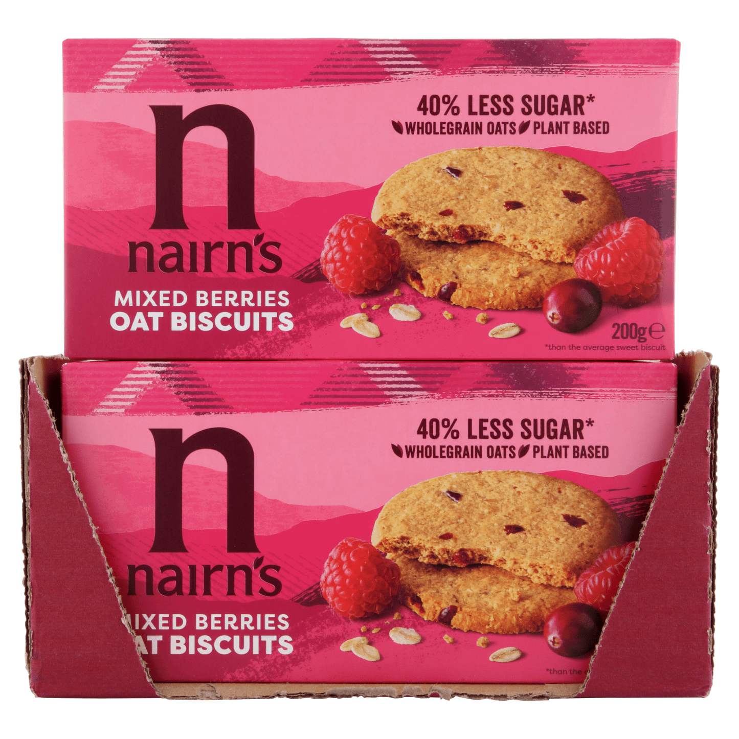 Nairn's Mixed Berries Oat Biscuits 200g - UK Food & Drink - 61232200989