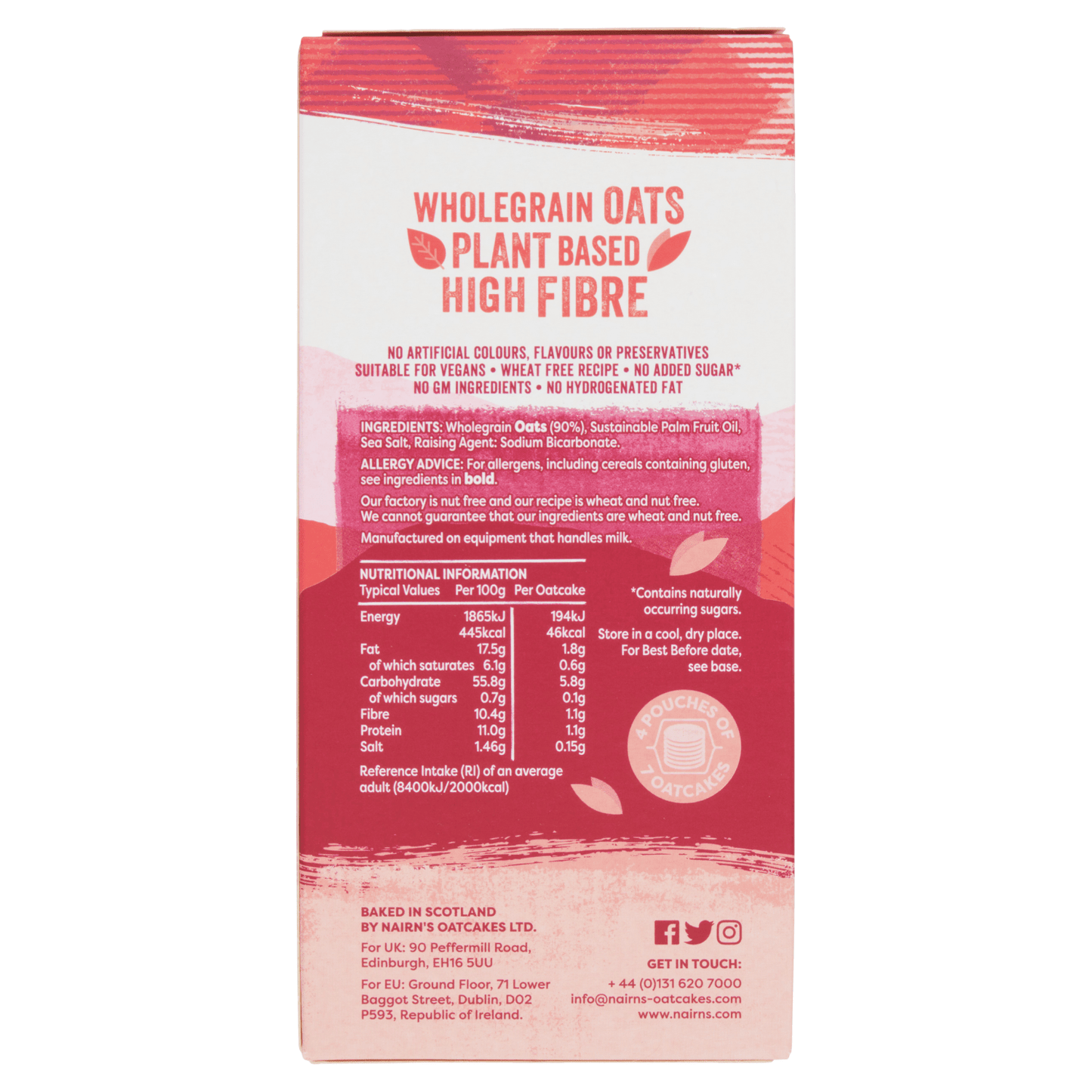 Nairn's Rough Oatcakes 291g - UK Food & Drink - 61232203072