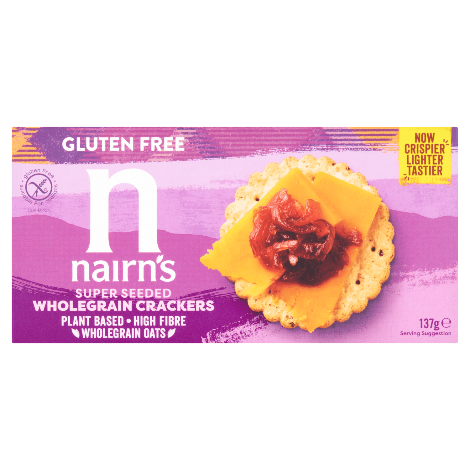 Nairn's Super Seeded Wholegrain Crackers 137g - UK Food & Drink - 612322001766